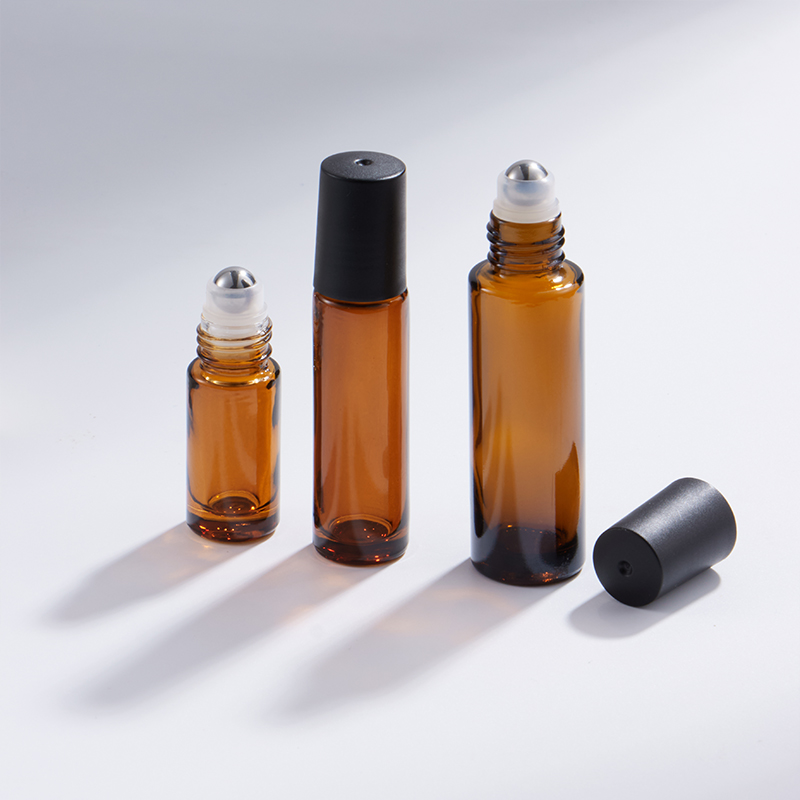5 ml-es 10 ml-es 15 ml-es borostyánszínű tekercses üvegpalack